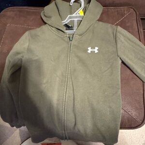 Under Armour Kids' Forest Green Zip-Up Hoodie